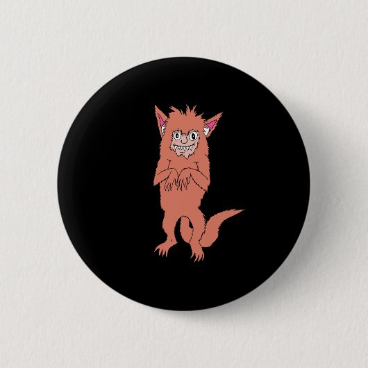 Badge Rond 5 Cm Bouton de type bête  (Devant)