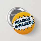 Badge Rond 5 Cm Bouton de typographie de bande dessinée en gras po (Devant & derrière)