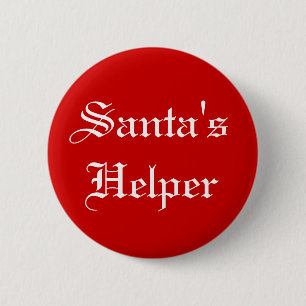 Badge Rond 5 Cm Bouton de vacances de Noël de l'aide de Père No