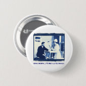 Badge Rond 5 Cm Bouton de vaccin contre la grippe (Devant & derrière)