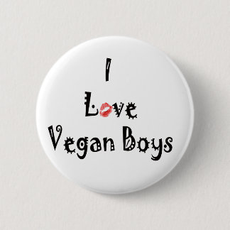 Badge Rond 5 Cm Bouton de végétaliens d'amour