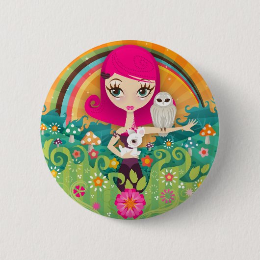 Badge Rond 5 Cm Bouton de VelusaBerry (Devant)