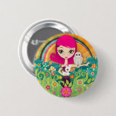 Badge Rond 5 Cm Bouton de VelusaBerry (Devant & derrière)