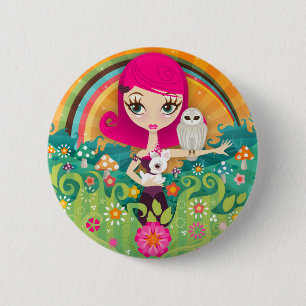 Badge Rond 5 Cm Bouton de VelusaBerry
