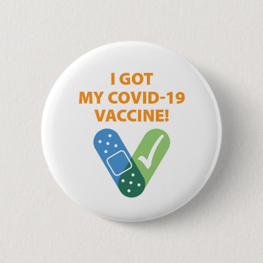 Badge Rond 5 Cm Bouton de vérification de l'aide de bande J'ai reç (Devant)