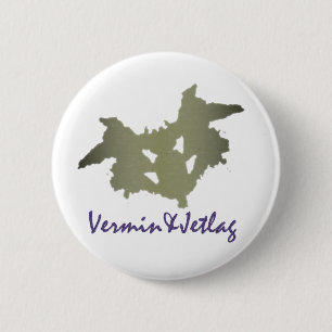 Badge Rond 5 Cm Bouton de Vermin&Jetlag