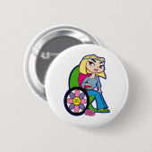 Badge Rond 5 Cm Bouton de Verseau (Devant & derrière)