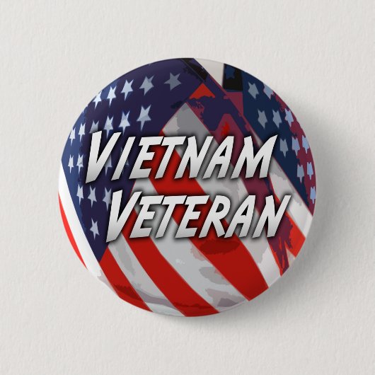 Badge Rond 5 Cm Bouton de vétéran du Vietnam (Devant)