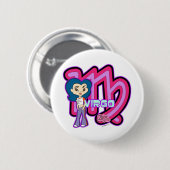 Badge Rond 5 Cm Bouton de Vierge (Devant & derrière)