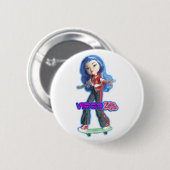 Badge Rond 5 Cm Bouton de Vierge (Devant & derrière)