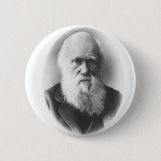 Badge Rond 5 Cm Bouton de vignette de Darwin (Devant)