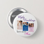 Badge Rond 5 Cm Bouton de vilains petits canards (Devant & derrière)