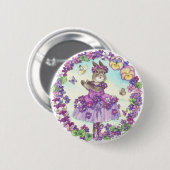 Badge Rond 5 Cm Bouton de violette douce (Devant & derrière)