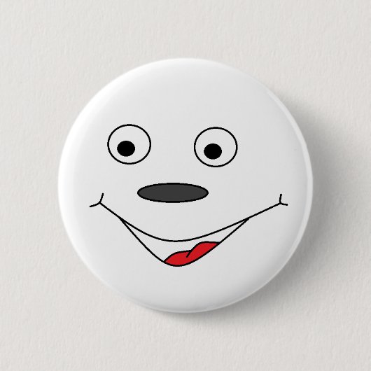 Badge Rond 5 Cm Bouton de visage (Devant)