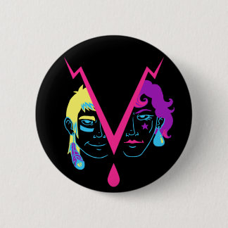Badge Rond 5 Cm Bouton de visages