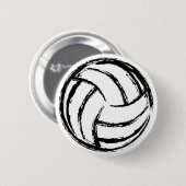 Badge Rond 5 Cm Bouton de volleyball (Devant & derrière)