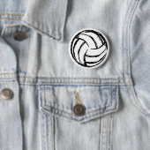 Badge Rond 5 Cm Bouton de volleyball (En situation)