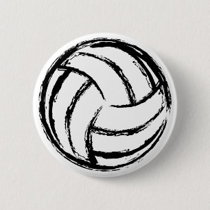 Badge Rond 5 Cm Bouton de volleyball