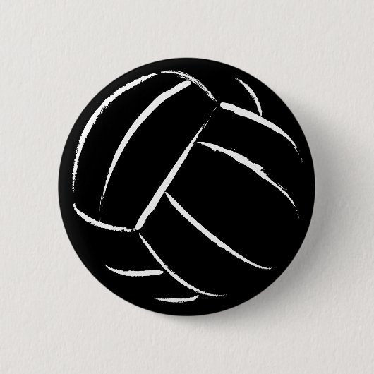 Badge Rond 5 Cm Bouton de volleyball - customisé (Devant)
