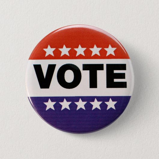Badge Rond 5 Cm Bouton de vote électoral (Devant)