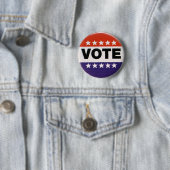Badge Rond 5 Cm Bouton de vote électoral (En situation)