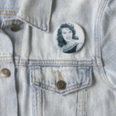 Badge Rond 5 Cm Bouton de Wanda Jackson (En situation)