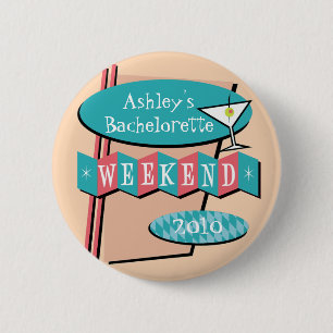 Badge Rond 5 Cm Bouton de week-end de Bachelorette