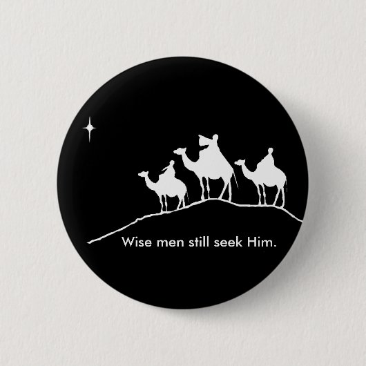 Badge Rond 5 Cm Bouton de Wisemen (Devant)