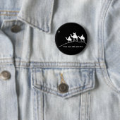 Badge Rond 5 Cm Bouton de Wisemen (En situation)