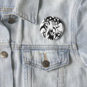 Badge Rond 5 Cm Bouton de Wolfspirit (En situation)