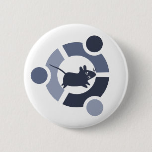 Badge Rond 5 Cm Bouton de Xubuntu