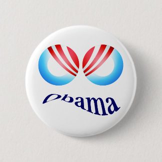 BADGE ROND 5 CM BOUTON DE YEUX MAUVAIS D'OBAMA