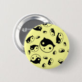 Badge Rond 5 Cm Bouton de Yin Yang Kitty (Devant & derrière)