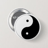 Badge Rond 5 Cm Bouton de Ying-Yang (Devant & derrière)