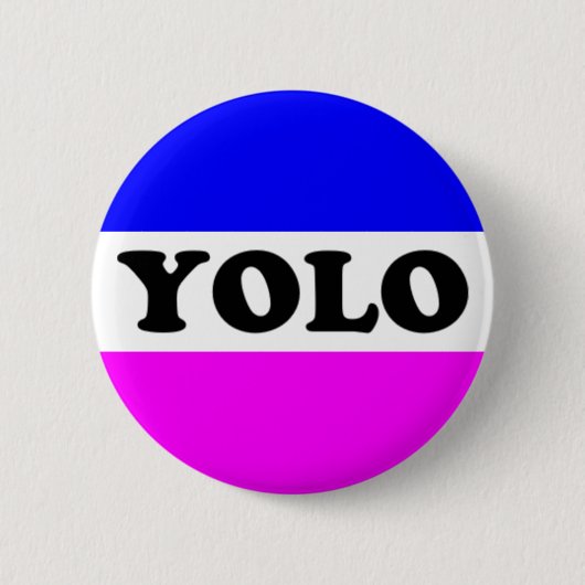 Badge Rond 5 Cm Bouton de YOLO (Devant)