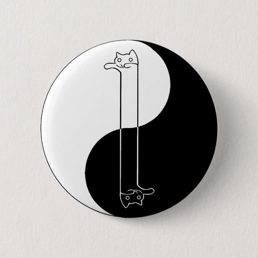 Badge Rond 5 Cm Bouton de zen de Longcat/Tacgnol (Devant)