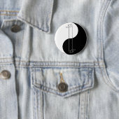 Badge Rond 5 Cm Bouton de zen de Longcat/Tacgnol (En situation)