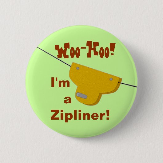 Badge Rond 5 Cm Bouton de Zipliner (Devant)