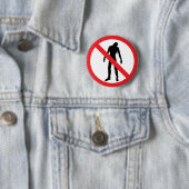 Badge Rond 5 Cm Bouton de zombi (En situation)