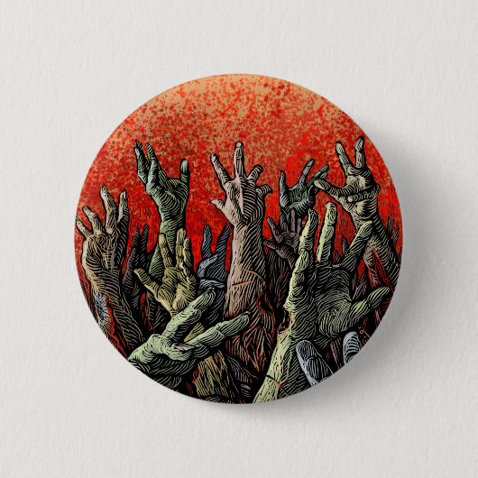 Badge Rond 5 Cm Bouton de zombi (Devant)