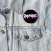 Badge Rond 5 Cm Bouton de zombi (En situation)