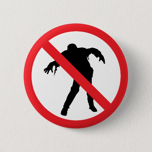 Badge Rond 5 Cm Bouton de zombi (Devant)