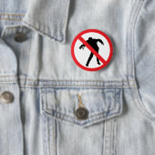 Badge Rond 5 Cm Bouton de zombi (En situation)