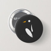 Badge Rond 5 Cm Bouton d'écrasement de pingouin (Devant & derrière)