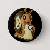 Badge Rond 5 Cm Bouton d'Ecru (Devant)