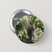 Badge Rond 5 Cm Bouton d'écureuil mignon (Devant & derrière)