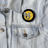 Badge Rond 5 Cm Bouton Déesse Dragon (En situation)