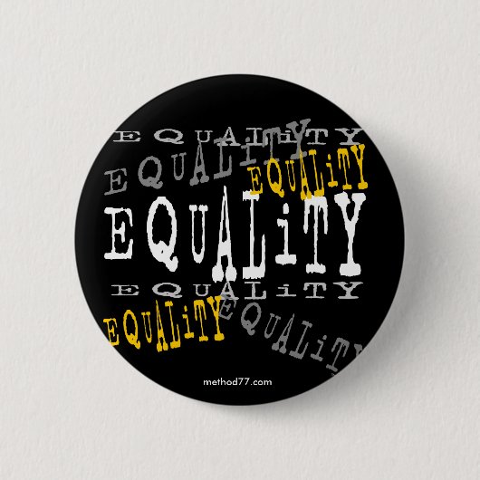 Badge Rond 5 Cm Bouton d'égalité (Devant)
