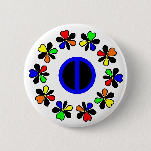 Badge Rond 5 Cm Bouton d'égalité (Devant)