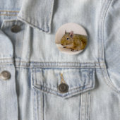 Badge Rond 5 Cm Bouton Degu (En situation)